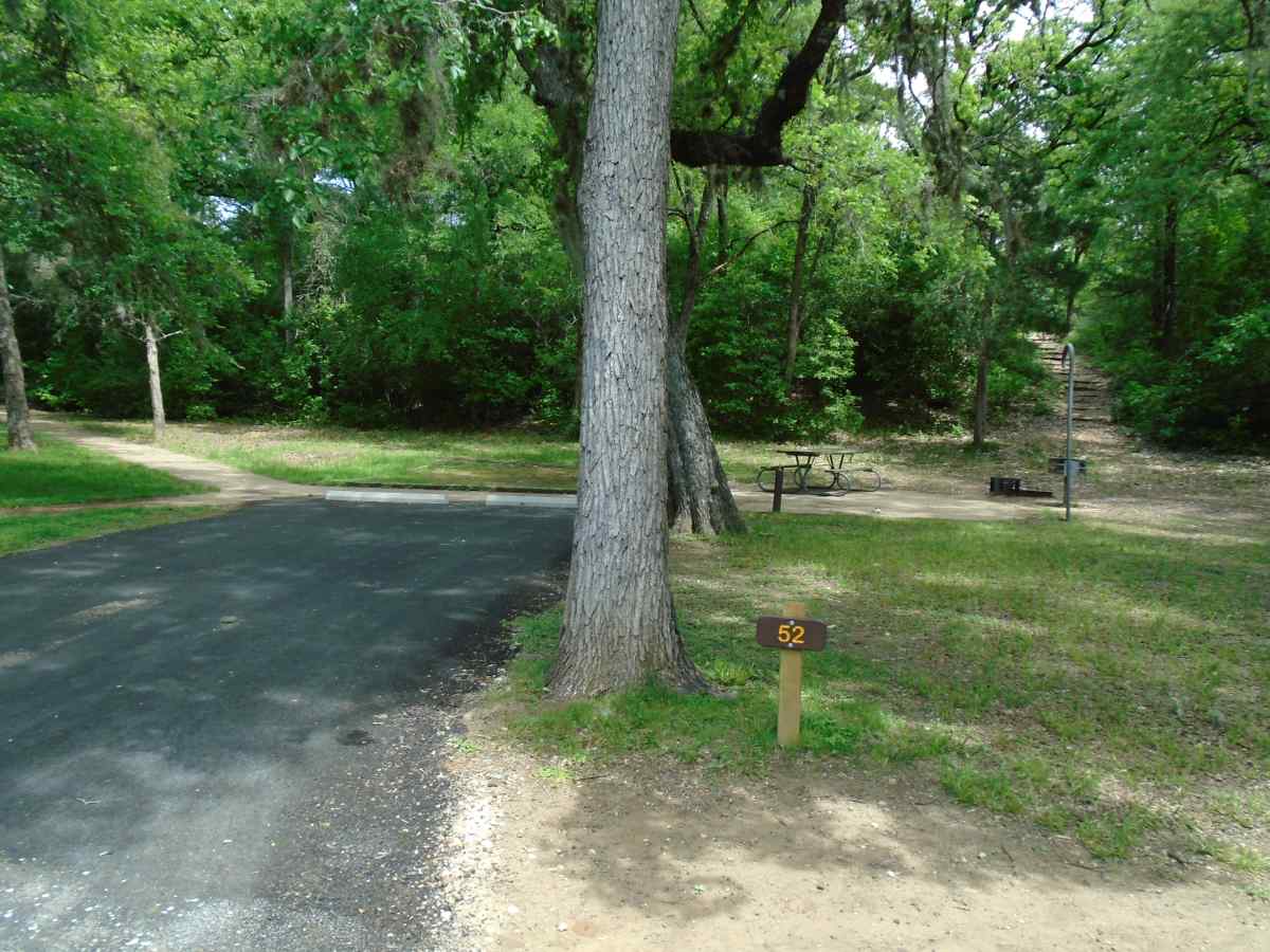 Campsite 52 in the Lakeview Camping Area.