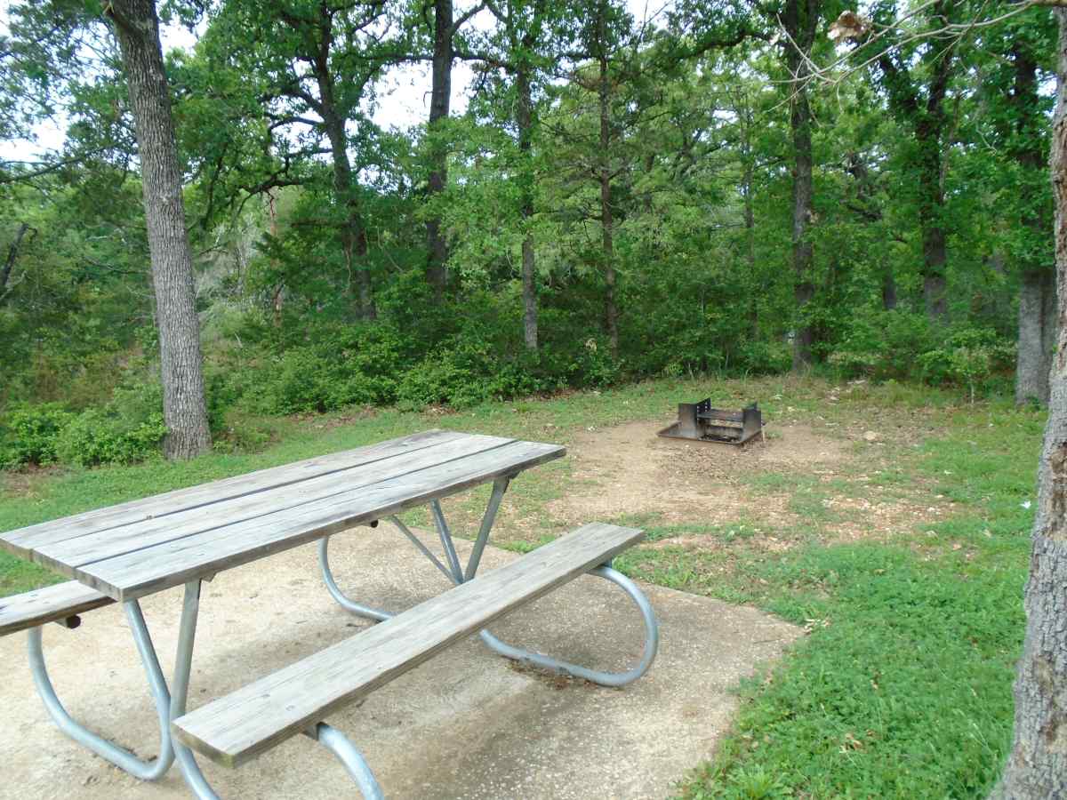 Campsite #1 in Cozy Circle Camping Area. 