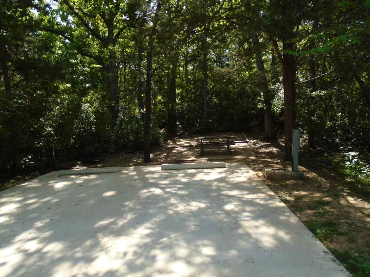 Campsite #30 in the Oak Haven Camping Area.
