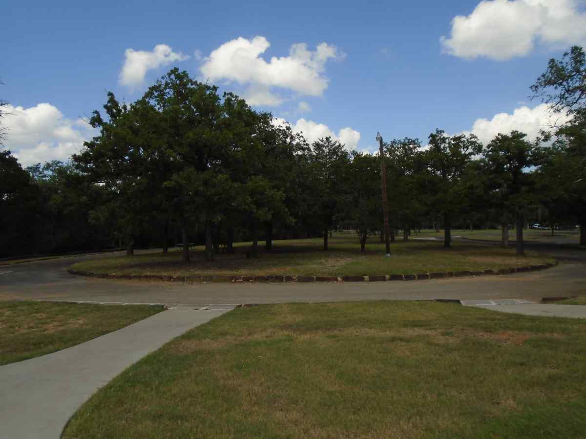 Looking at the parking area for the Group Recreation Hall.  