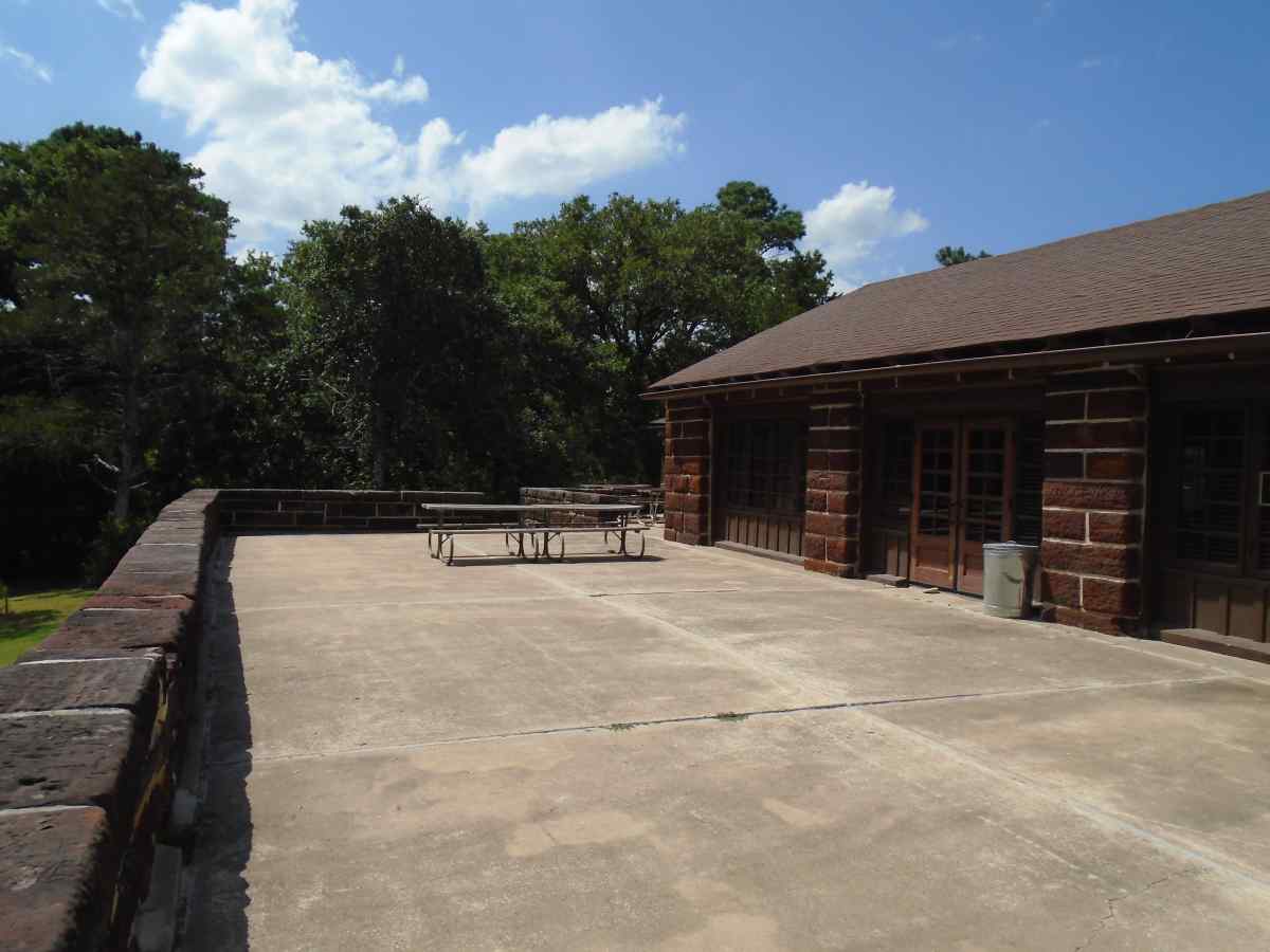 The back of the Group Recreation Hall. 