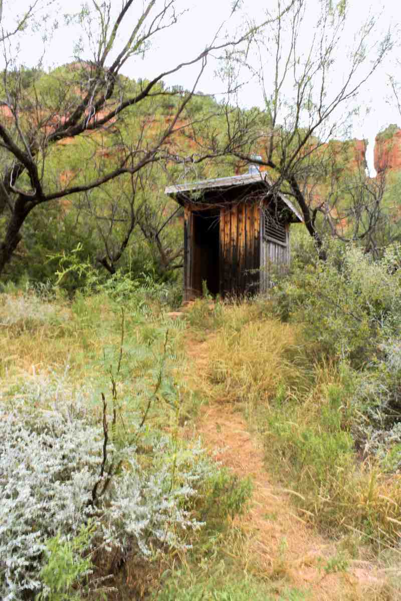 Toilet in South Prong.