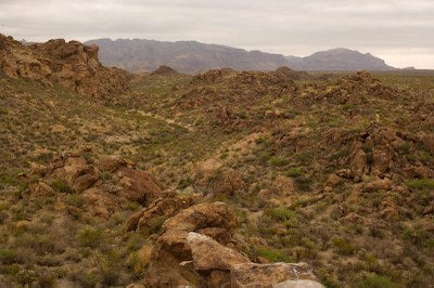 Desert terrain.