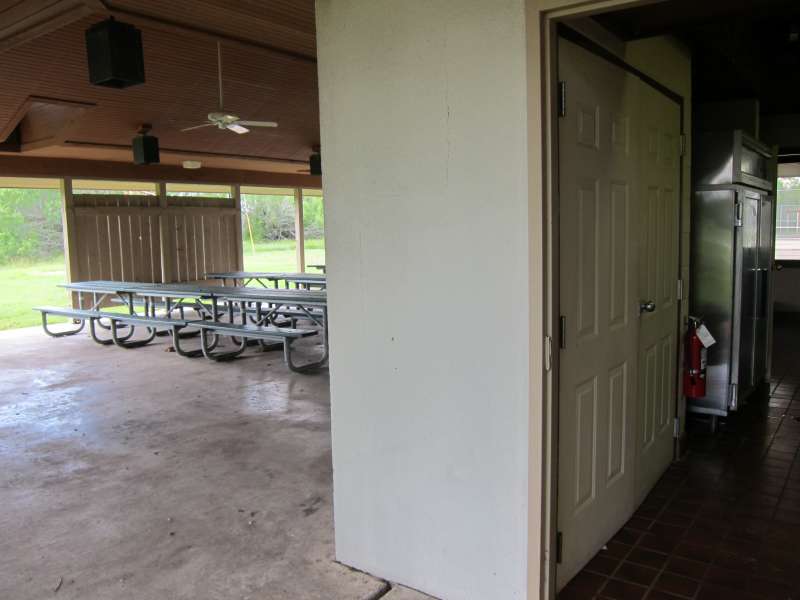 One of the entrances to the kitchen area. 