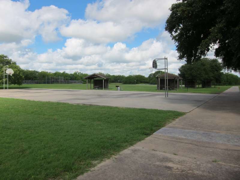 This outdoor basketball court is in the Sports Complex Area with the Gymnasium/stage and the Dining Hall.