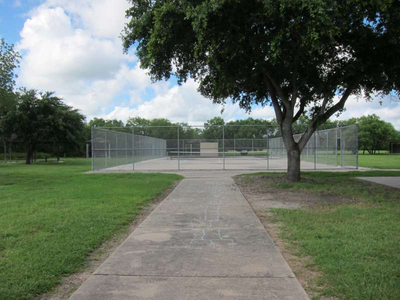 This outdoor tennis court is in the Sports Complex Area with the Gymnasium/stage and the Dining Hall.