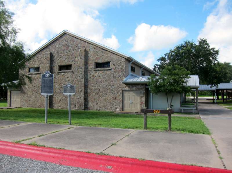 Outside the Gymnasium.