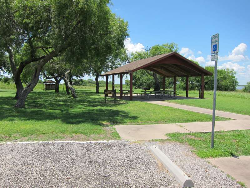 The Group Pavilion 3 is in the Campsites with Electricity Area, between campsites #133 and #131.  