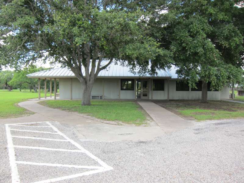 The front of the Group Rec. Hall.