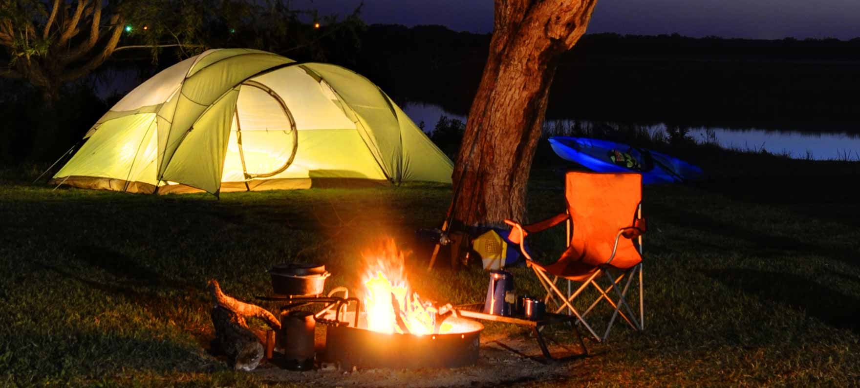 Choke Campsite at Night