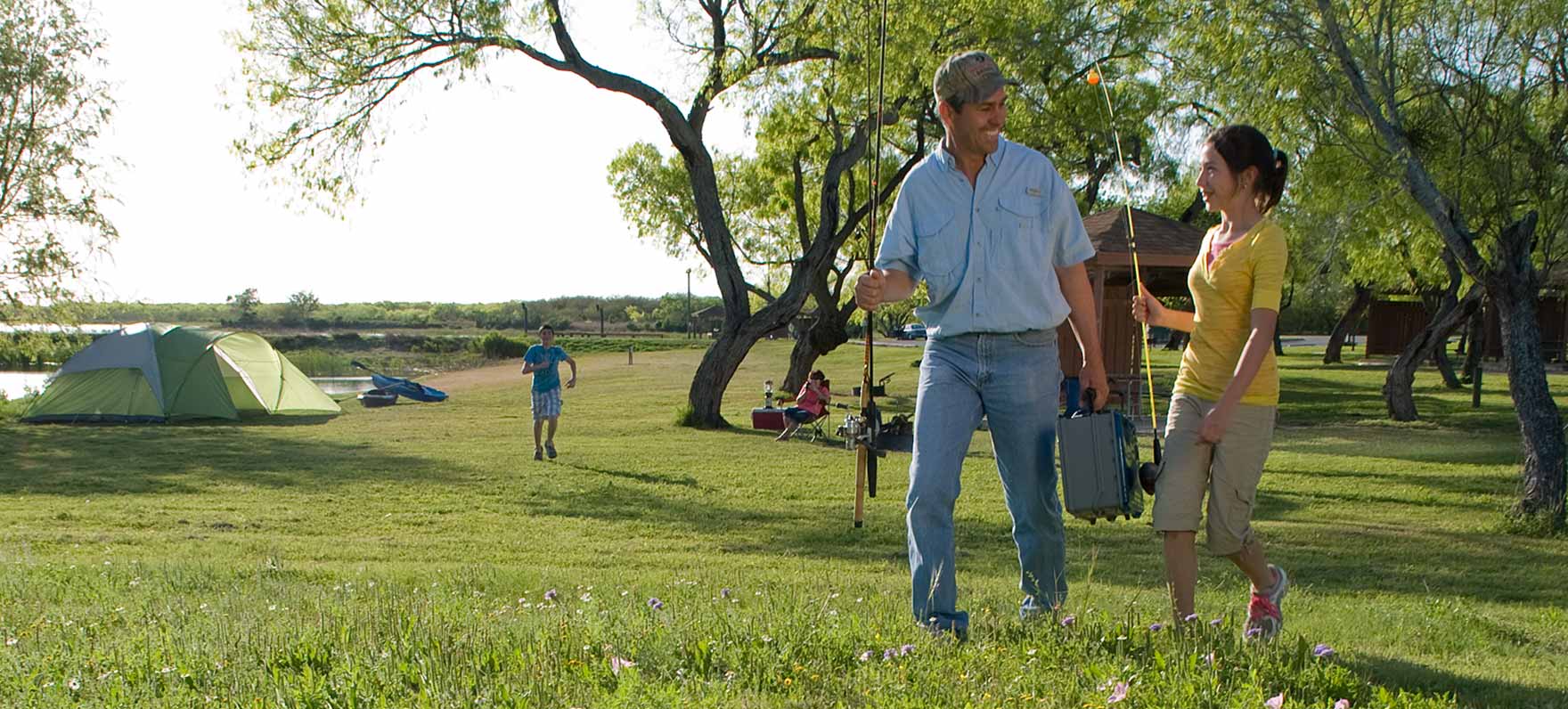 Family Fishing at Choke Canyon