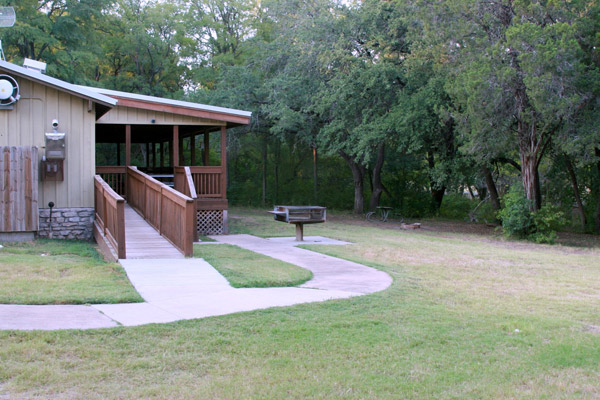 Side view of the back of the Dining Hall