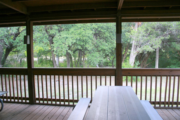 View from the back deck of the Dining Hall