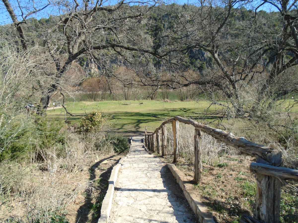 Stairway down to Walk-in Basic Campsites 1-16. 