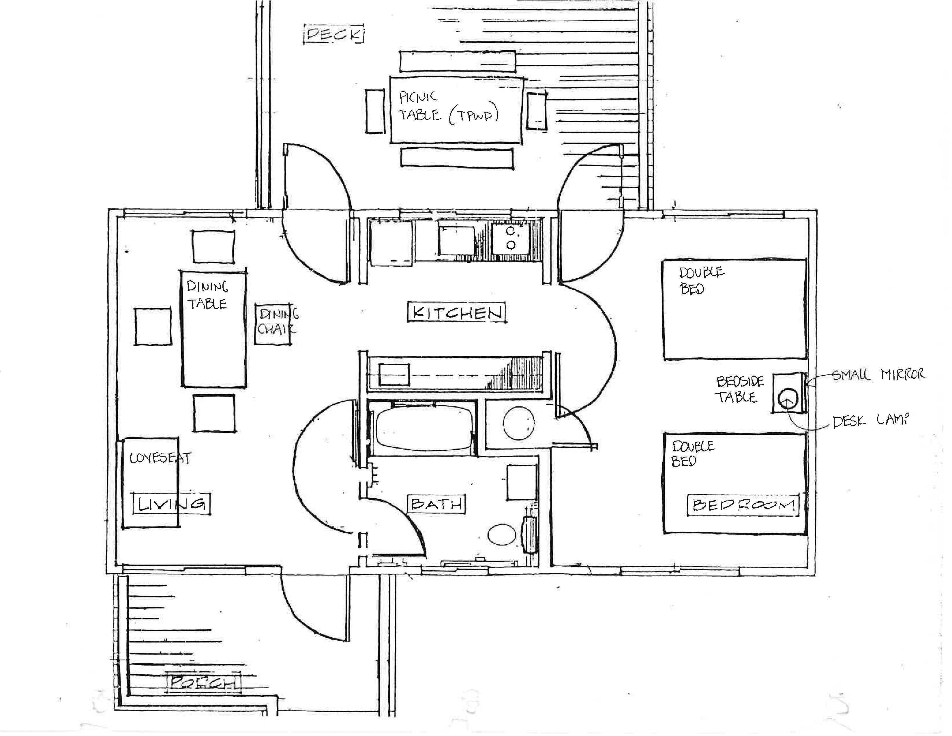 Cabin floor plan