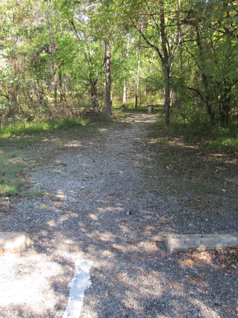 Trail from parking lot to camping area.