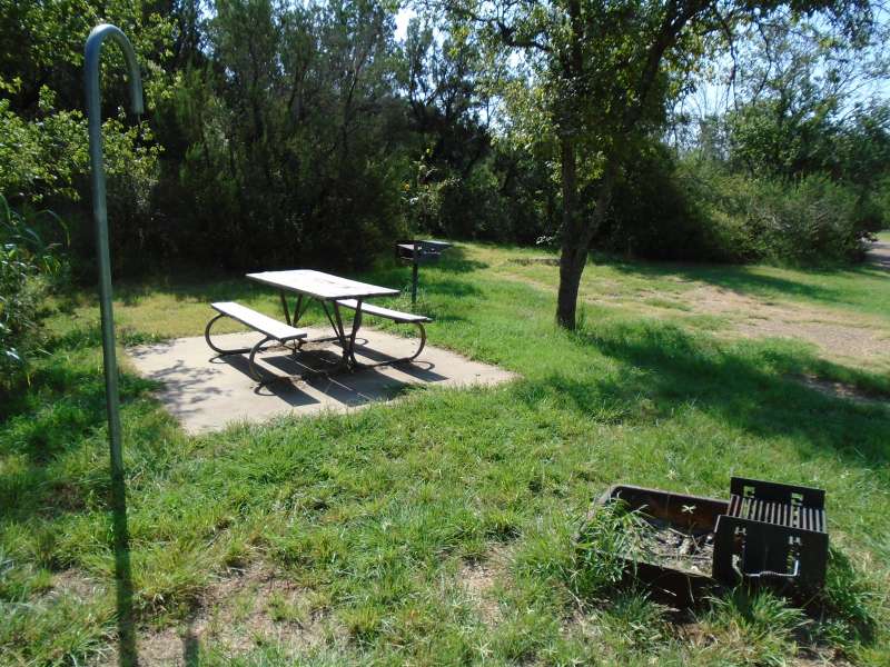 Campsite #31, with water, in the Kiowa Camping Area.