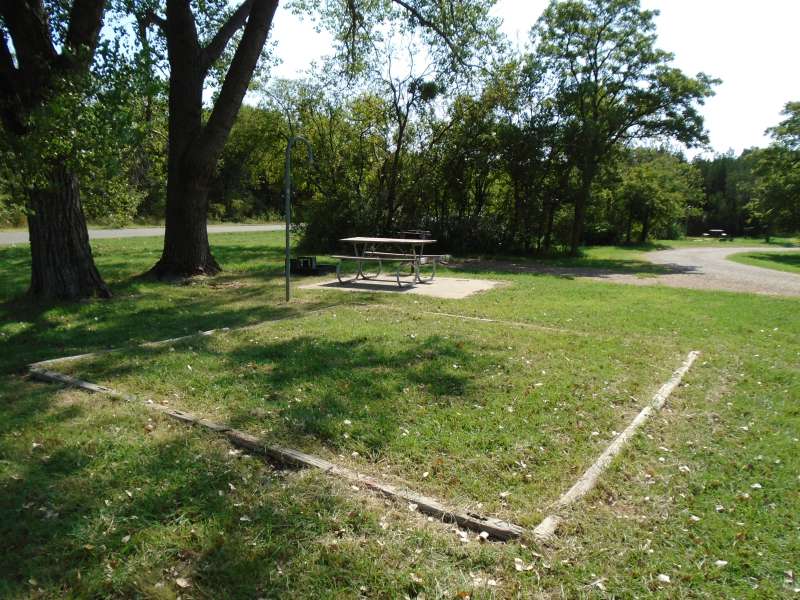 Campsite #33, with water, in the Kiowa Camping Area.