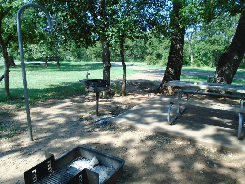 Campsite #36, with water, in the Kiowa Camping Area.