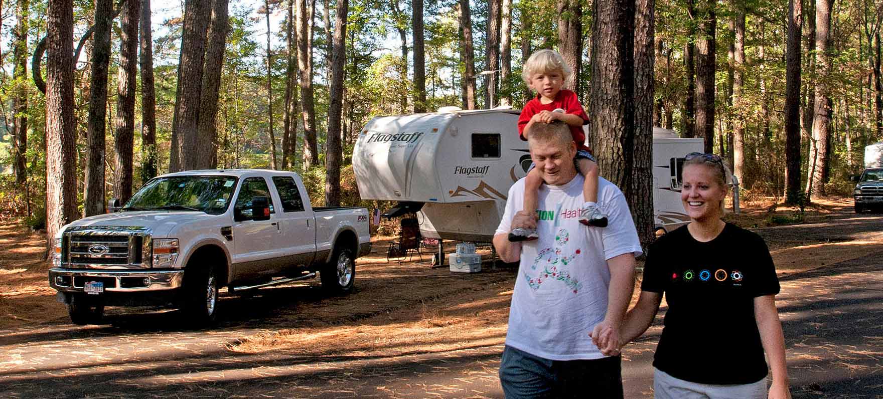 Family Hiking at Daingerfield SP