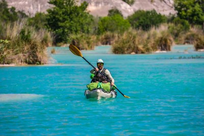 paddler on the river