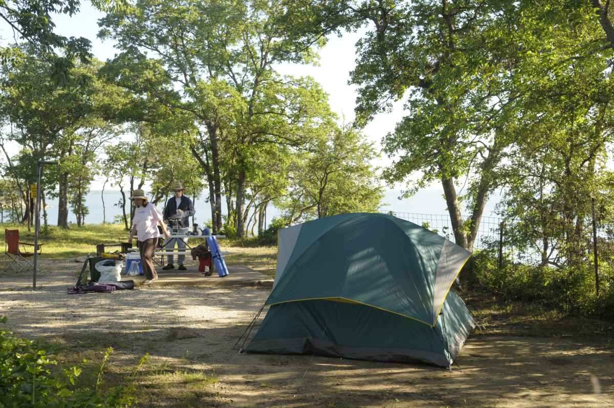 Campsite in Elm Point Camping Area.  