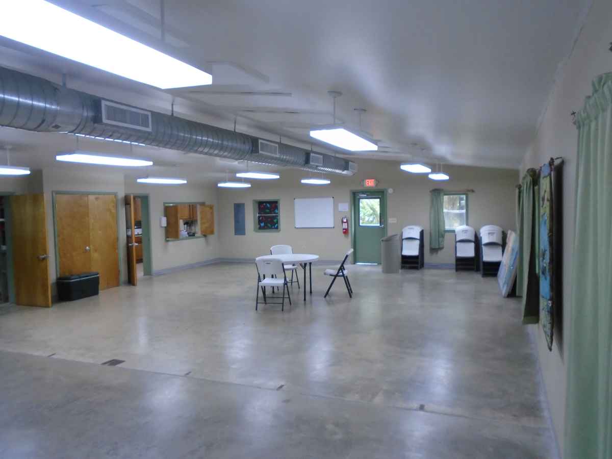 Inside Pauraque Hall.