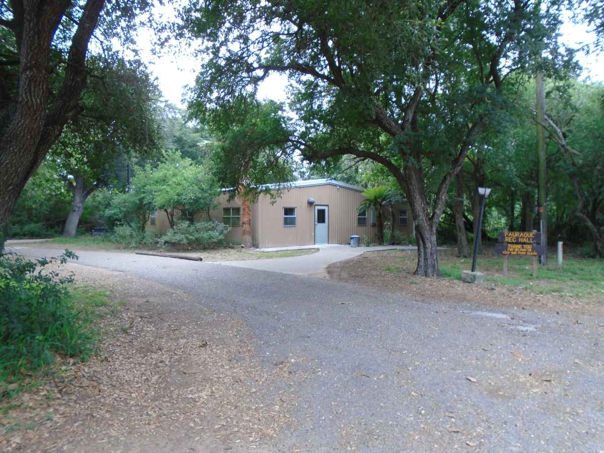 The front of Pauraque Hall. 