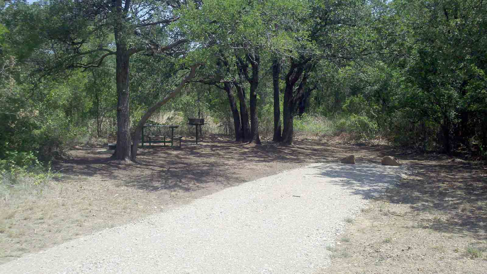 Campsite #1 in the North Park (tent only) camping area. 