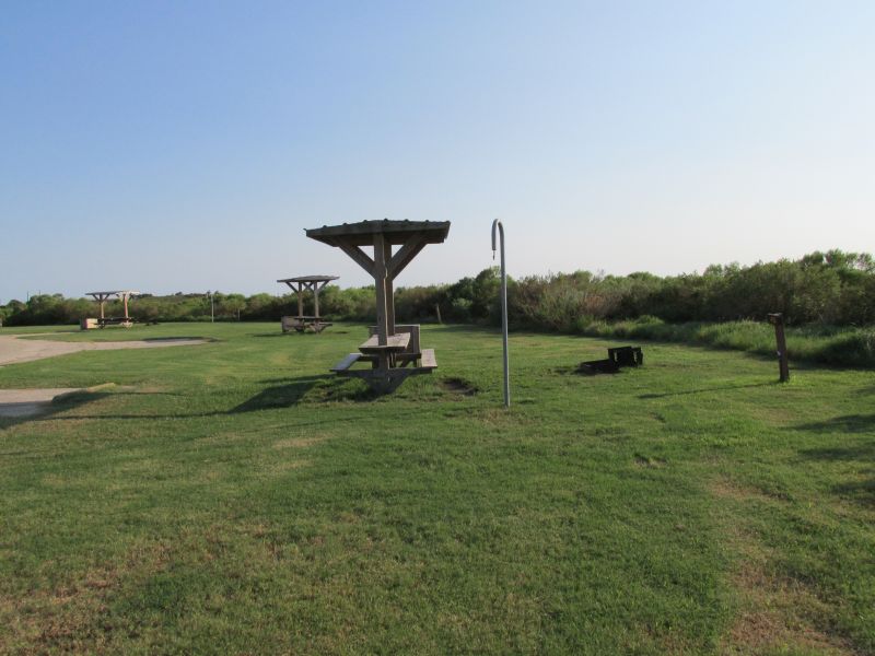 Galveston Island State Park Campsites With Water Bay Side