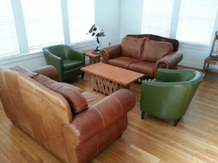 The living area.