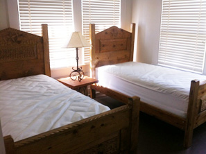 The second and third bedrooms each have 2 twin beds.  