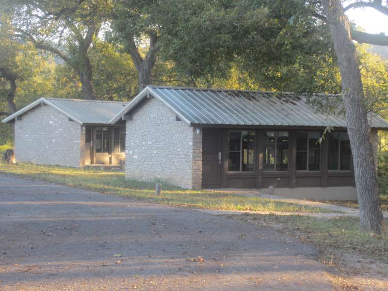 Outside the two of the shelters with A/C and heat. 