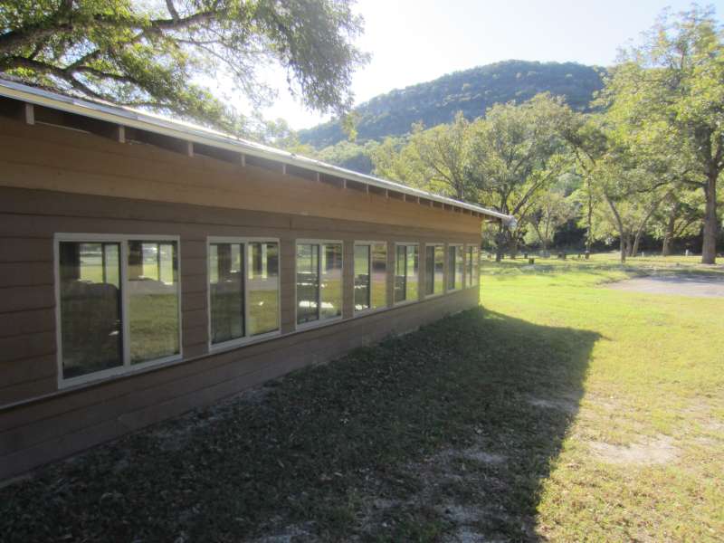 The Group Dining hall in the Shady Meadows Camping Area. 