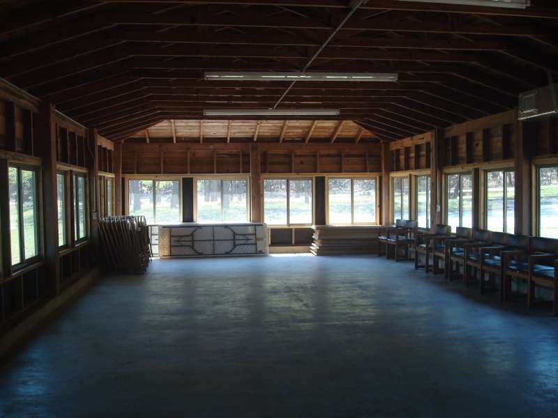Inside the Shady Meadows Group Dining Hall.