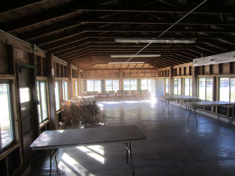 Inside the Shady Meadows Group Dining Hall.