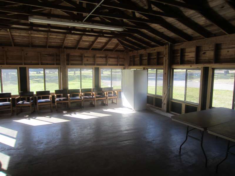 Inside the Shady Meadows Group Dining Hall.