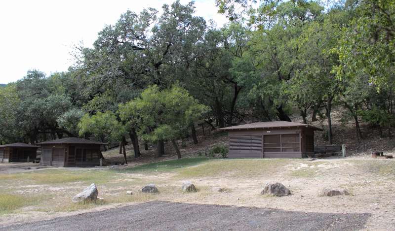 Screened shelters #2, 3 and 4.