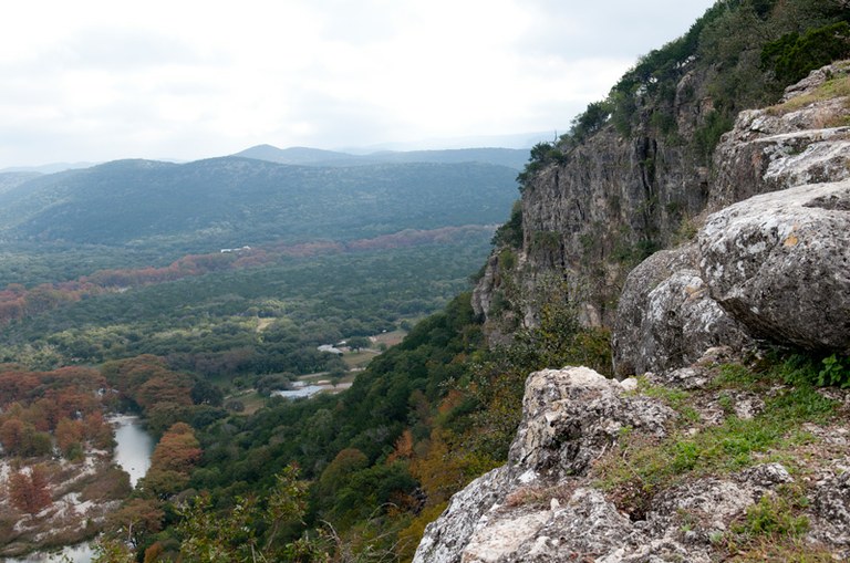 A photo from atop Old Baldy, a hill overlooking Garner SP