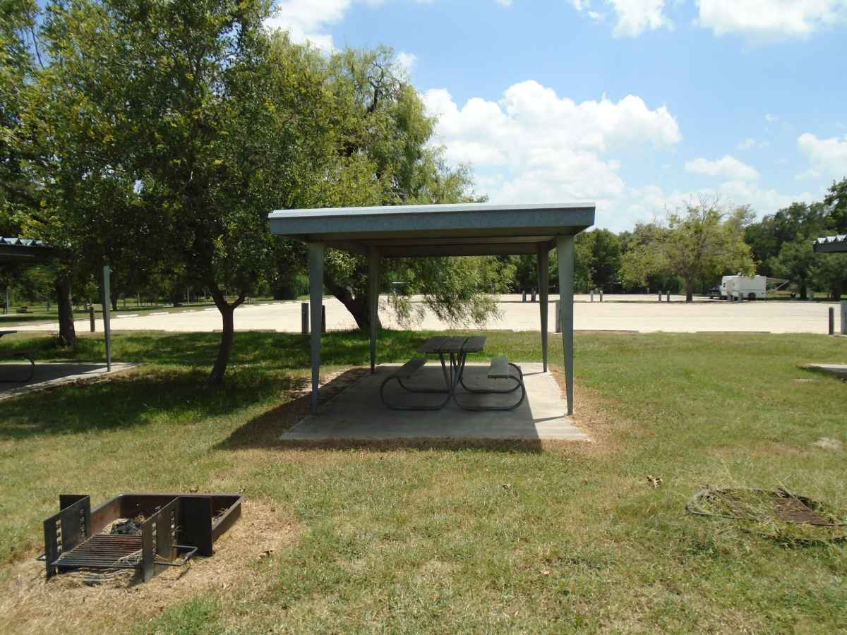 Campsite with electricity (#24)  in the Jacales Camping Area.