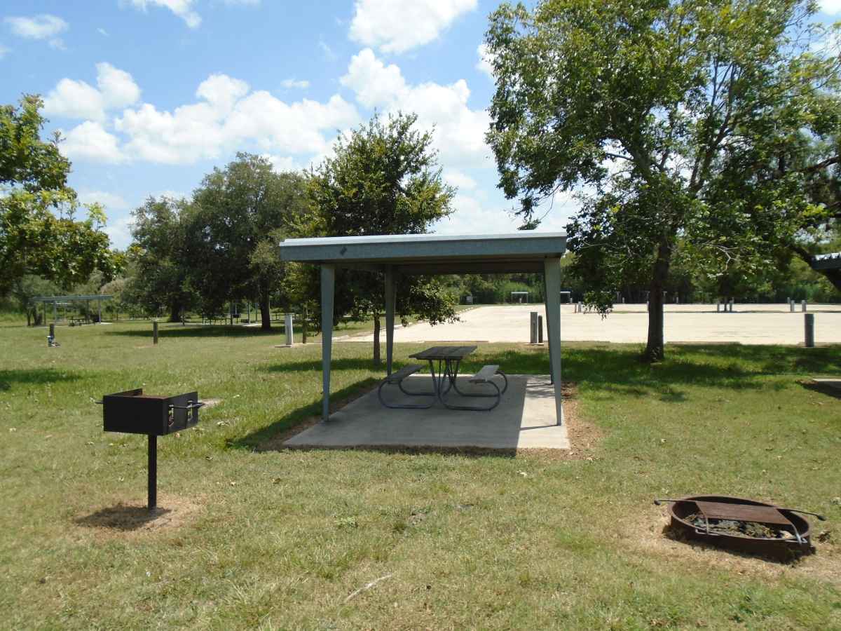 Campsite with electricity (#26)  in the Jacales Camping Area.
