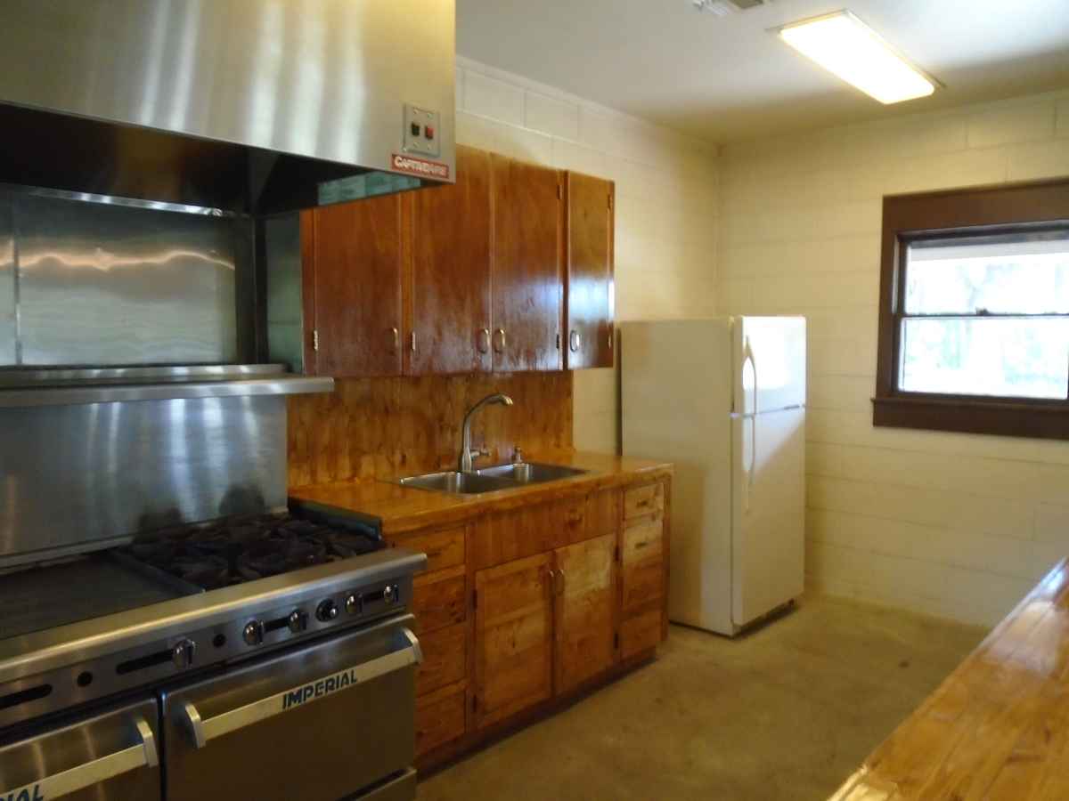 The kitchen of the Dining Hall. 