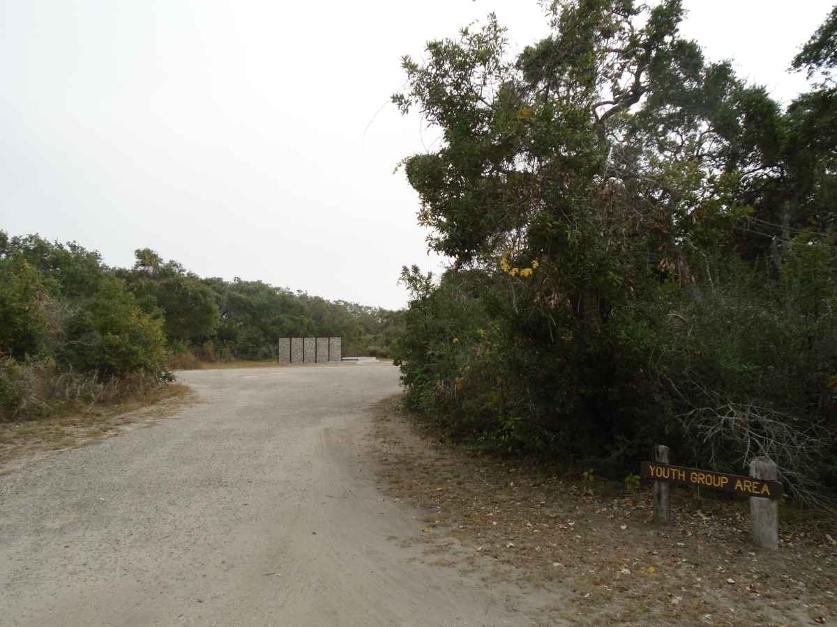 Entering the Youth Group Camping area. 