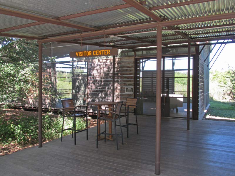 Patio in front of the Gallery