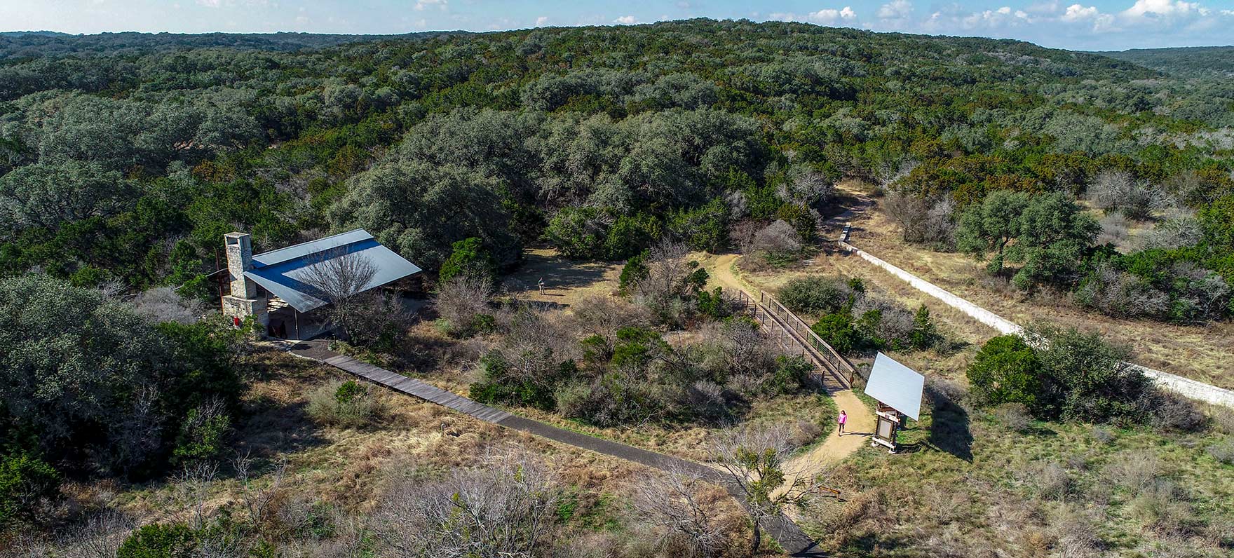 Discovery Trail Aerial at Government Canyon