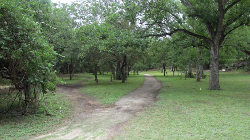 The Wagon Ford walk-in campsite area. 