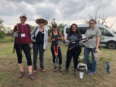 Volunteers with Tools