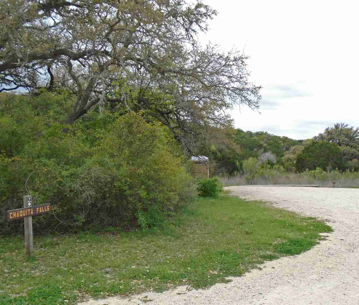 Entry to Chaquita Falls camping area.