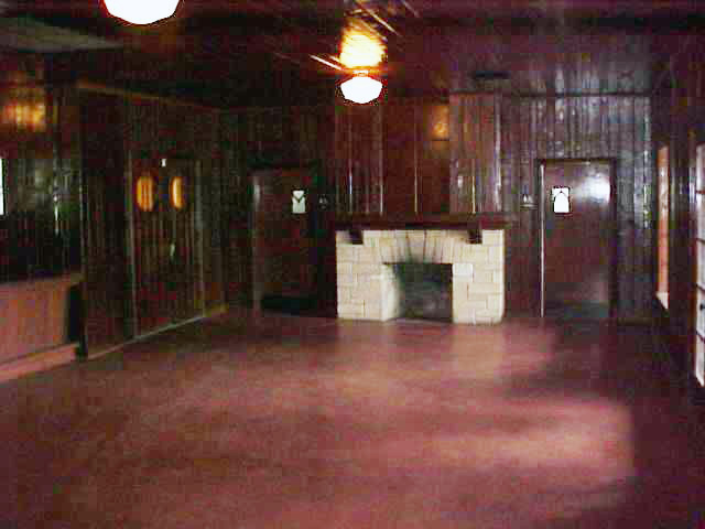 Inside the entry area.