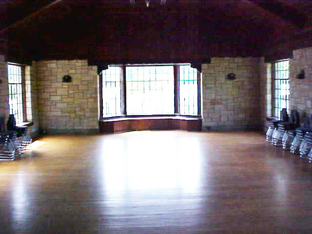 Inside the main hall. 